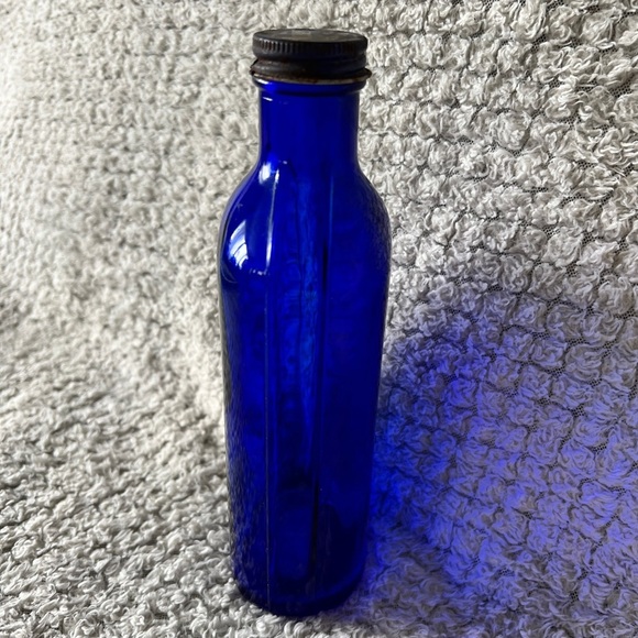 Large 1940’s Cobalt Blue Glass Phillips Milk of Magnesia 8” Apothecary Collect!! - Picture 7 of 14